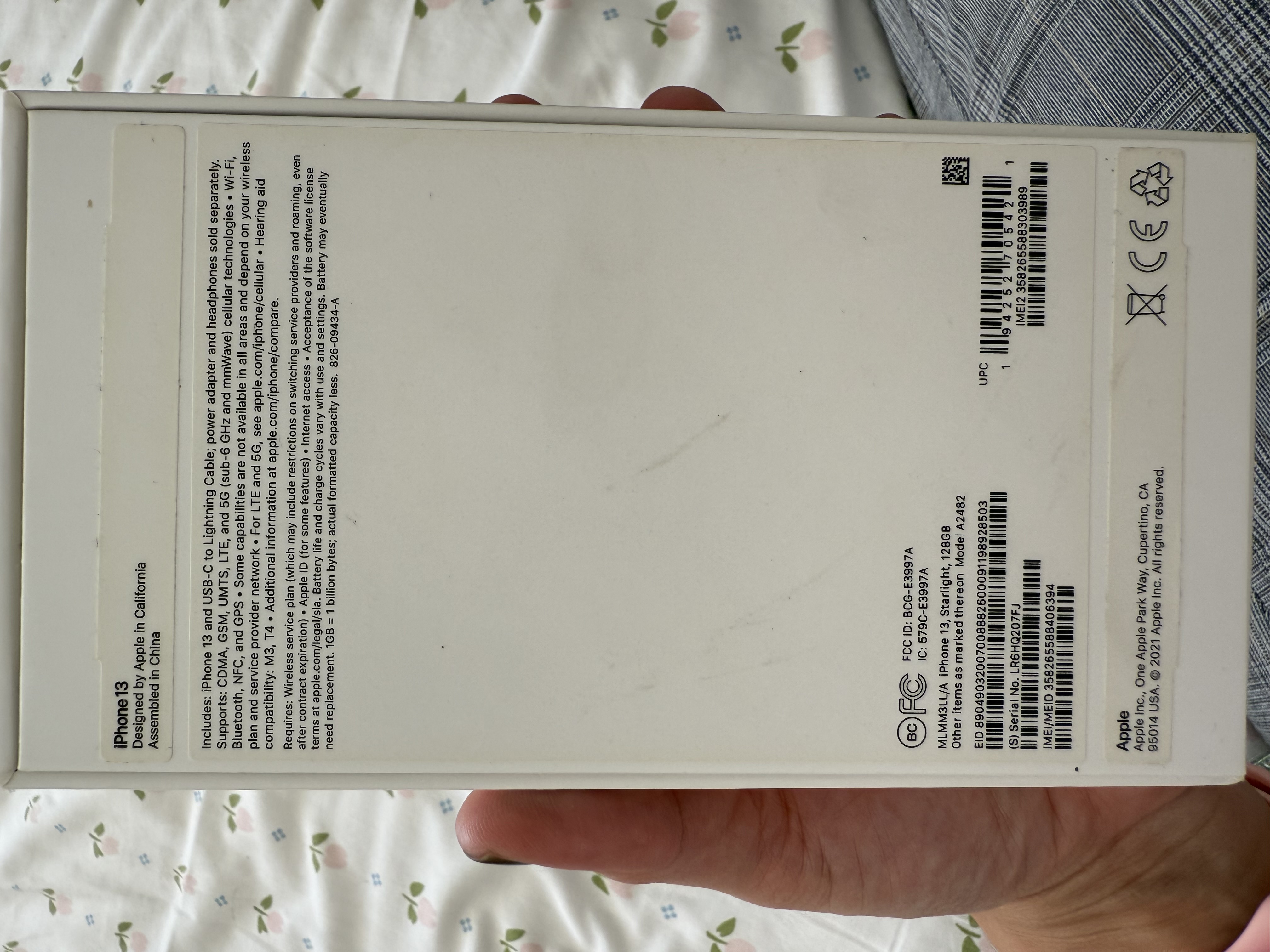 celulares y tabletas - iPhone 13 normal 128 GB 8