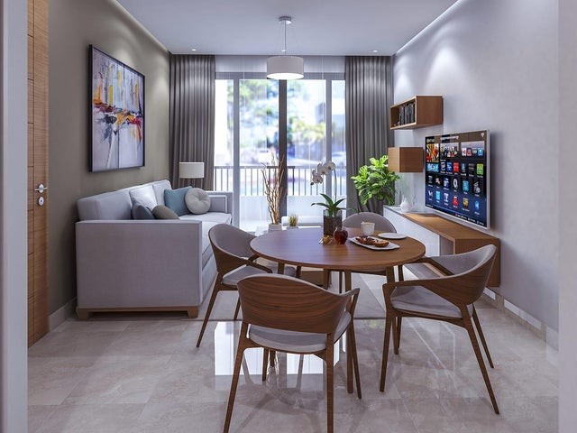 apartamentos - Proyecto en venta Punta Cana  #24-1729 dos dormitorios, áreas sociales.
 1