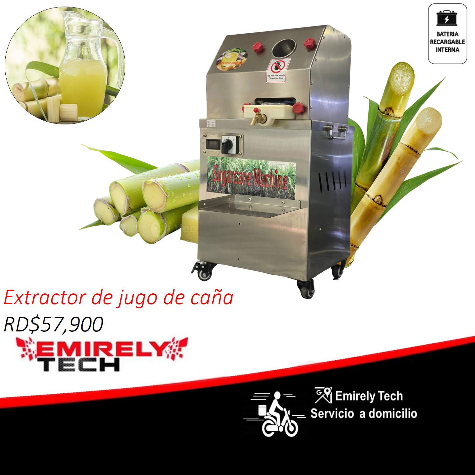 equipos profesionales - Maquina extractor trapiche de jugo de caña  0