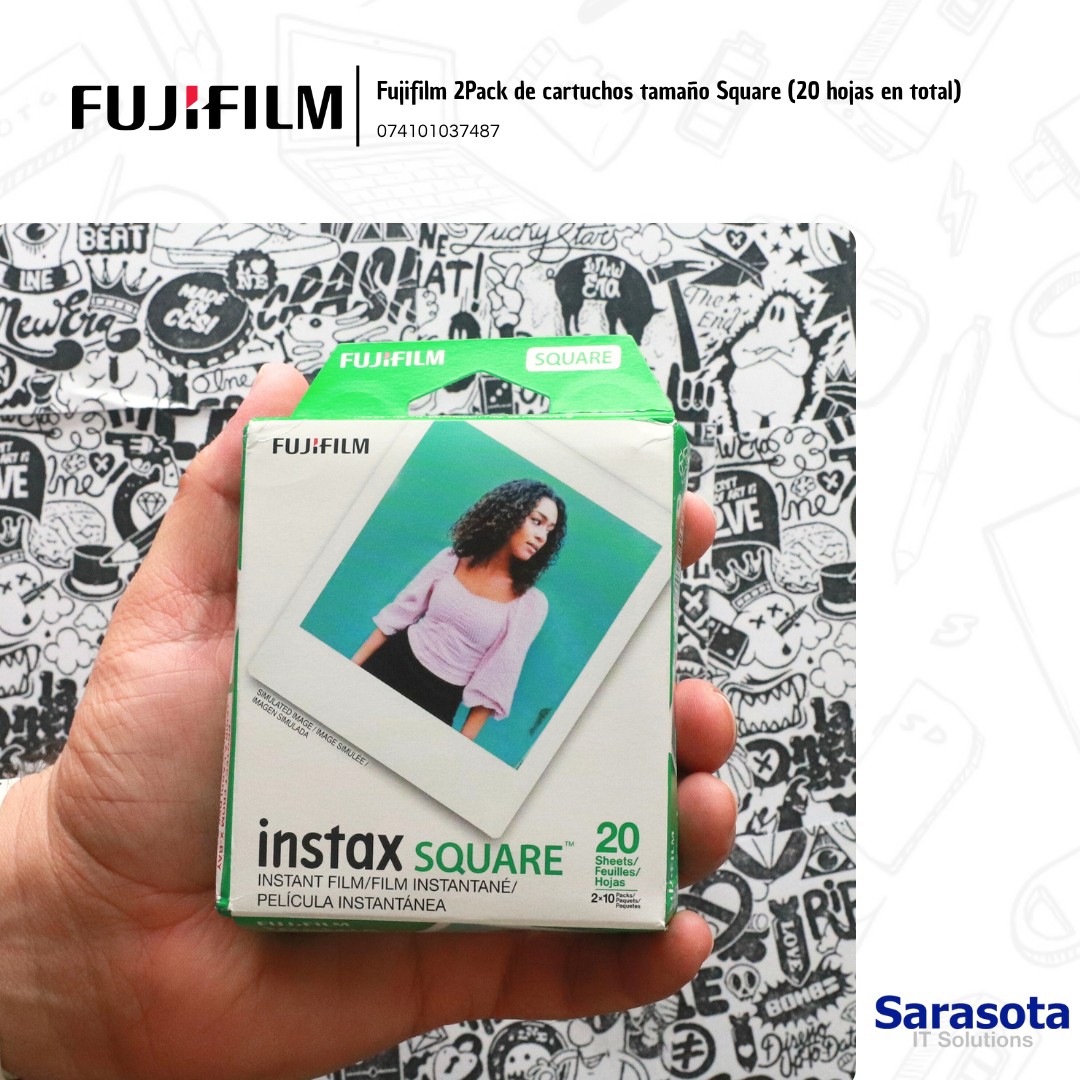 accesorios para electronica - Instax Square 2 pack de cartuchos de 10 fotos 0
