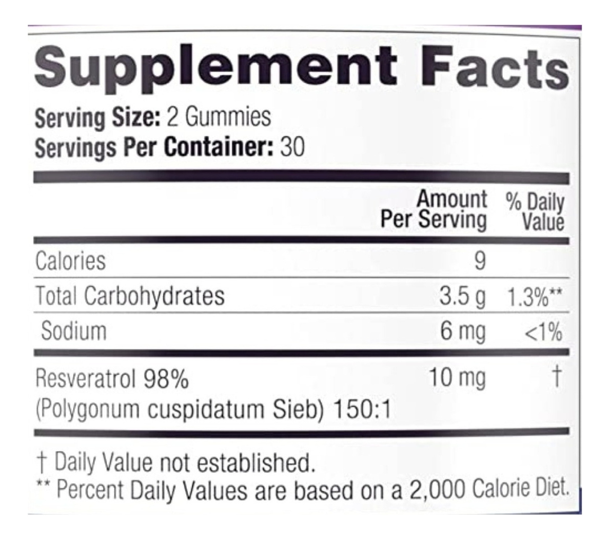 Salud y Equipamiento Médico - Resveratrol 60 Gum Purify Life - U 1