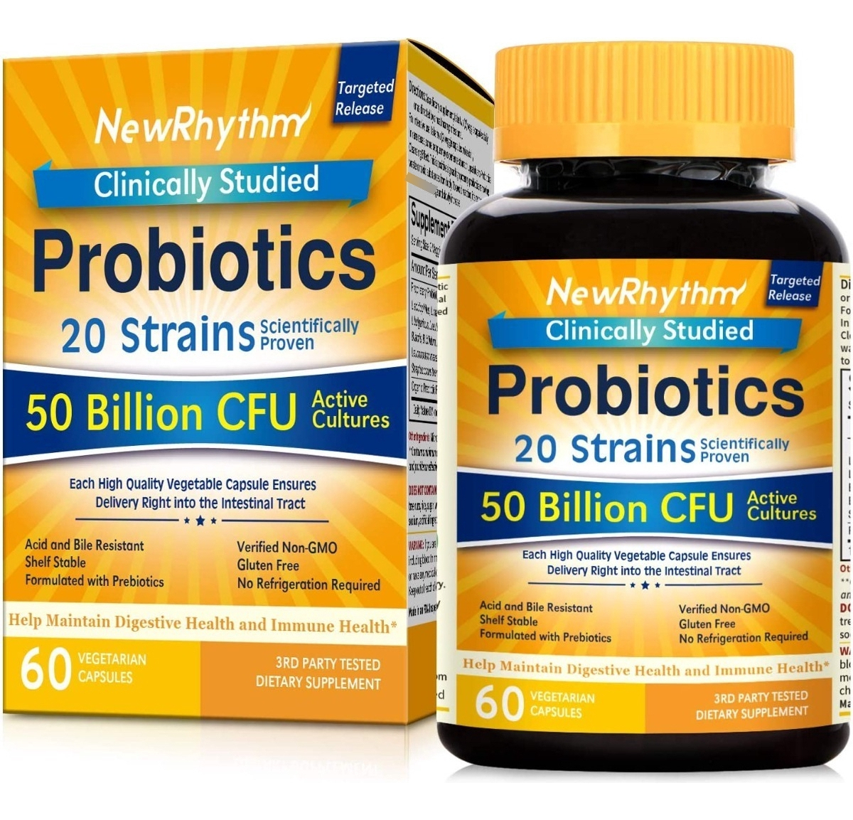 Salud y Equipamiento Médico - Probioticos 50 Mil Millones De Cfu 20 Cepas 60 Capsulas 0