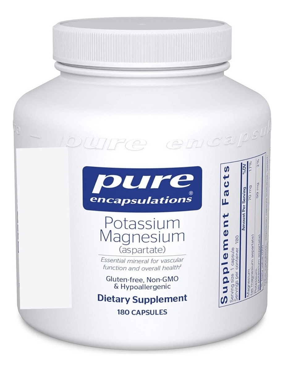 Salud y Equipamiento Médico - Potasio 180 Cap 99 Mg Pure