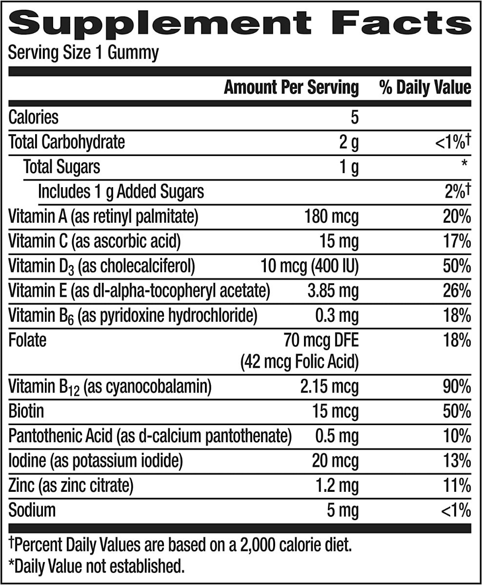 Salud y Equipamiento Médico - Multivitamínico Niños 110 Gum - Un - Unidad A $1599 1
