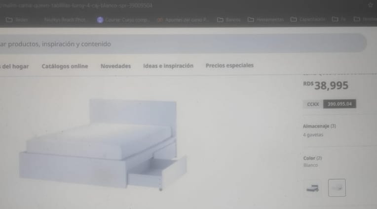 muebles y colchones - Cama malm 54' y 4 gavetas color roble + estante flotante GRATIS (NEGOCIABLE) 6