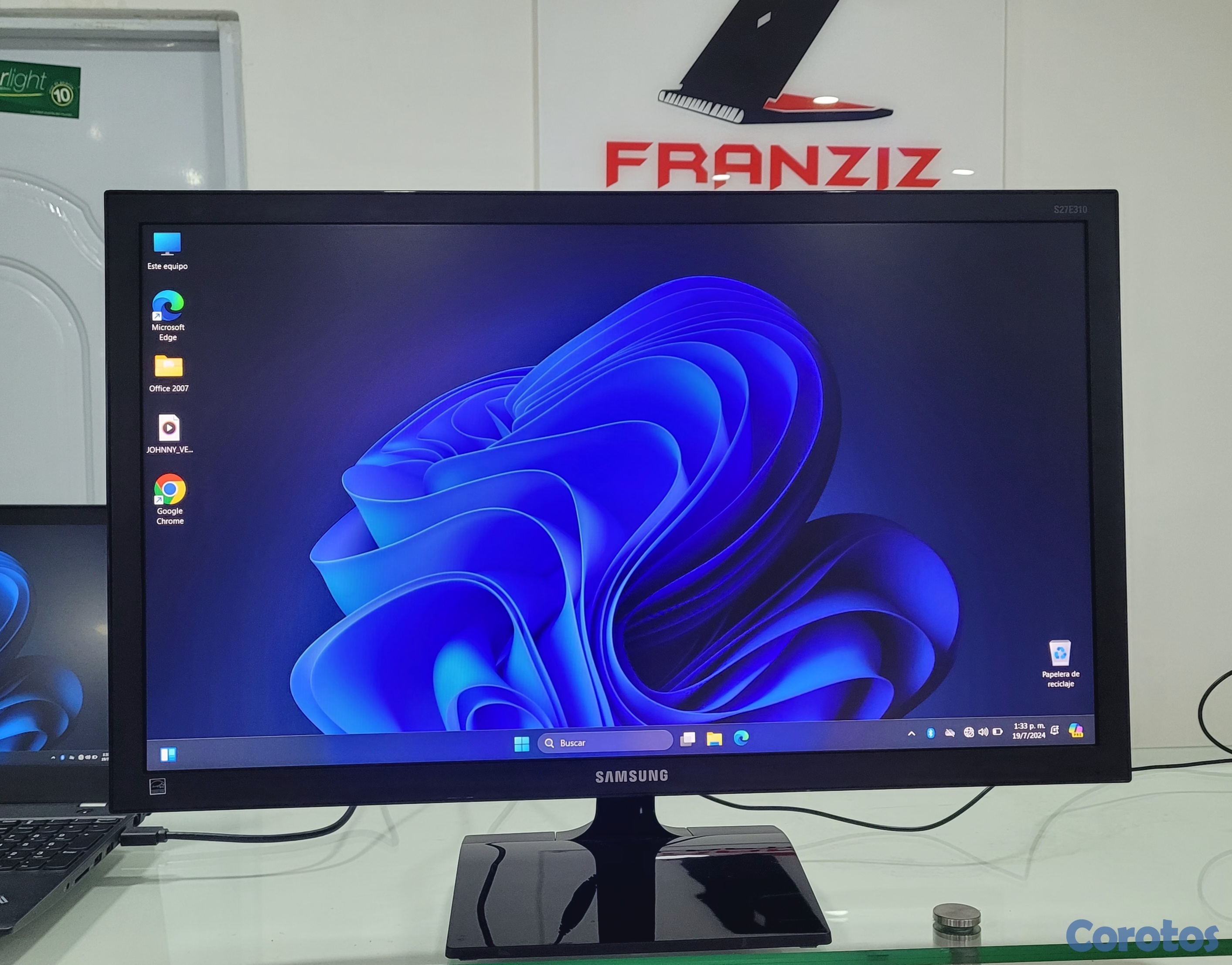 computadoras y laptops - monitor Samsung 27 Pulg led 1080p hdmi new 2