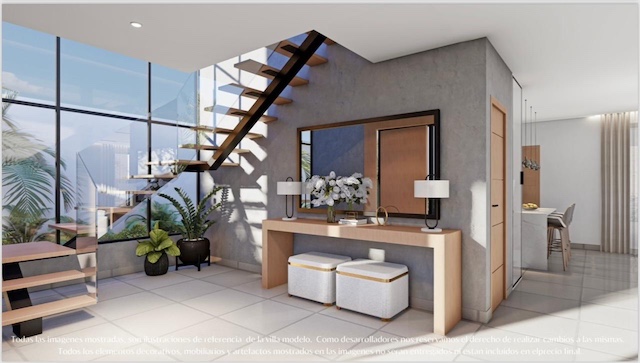 casas vacacionales y villas - Venta de Villa lujosa en vista cana con piscina República Dominicana 
 1