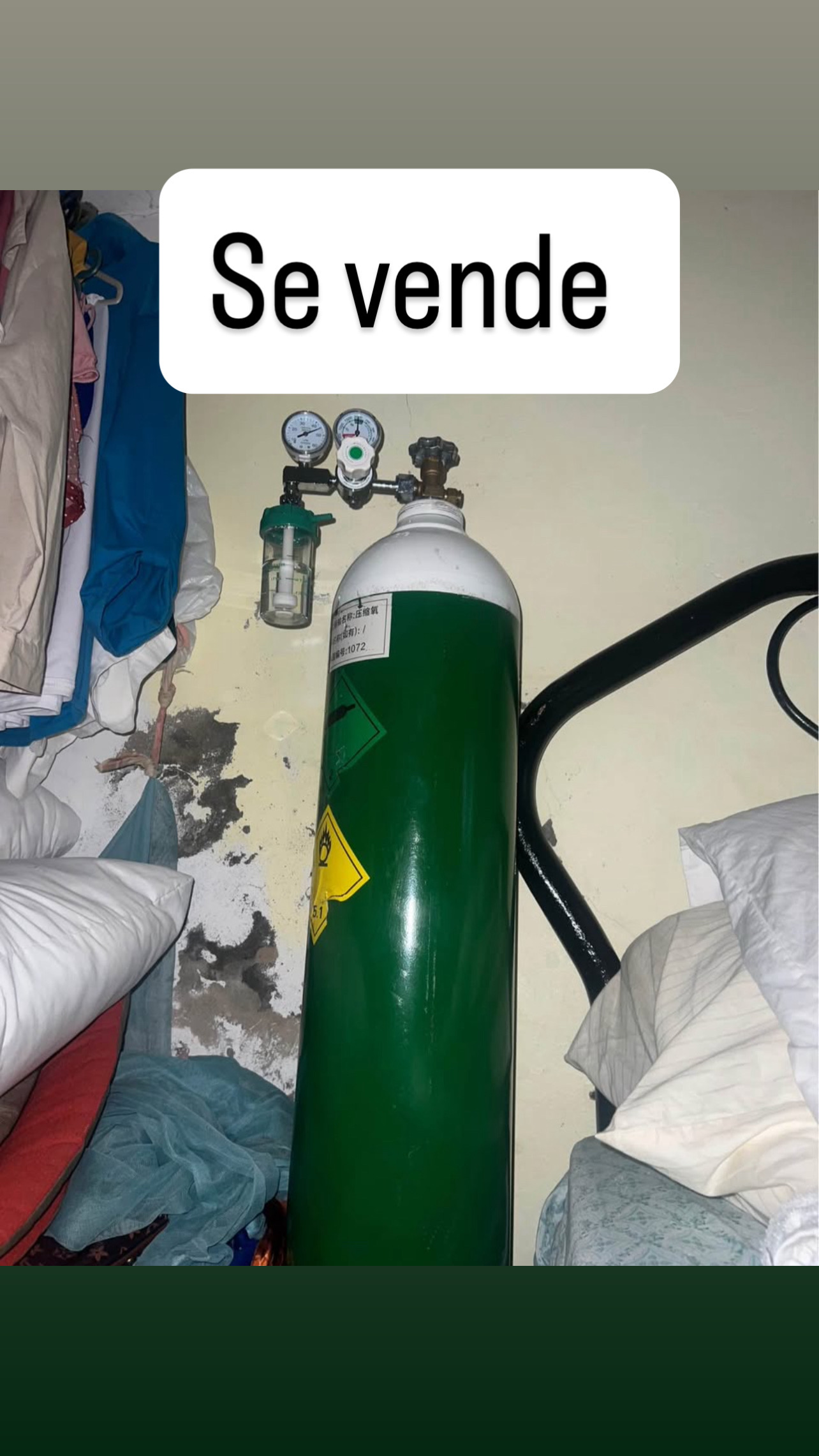 Salud y Equipamiento Médico - tanque de oxígeno con el kit completo 