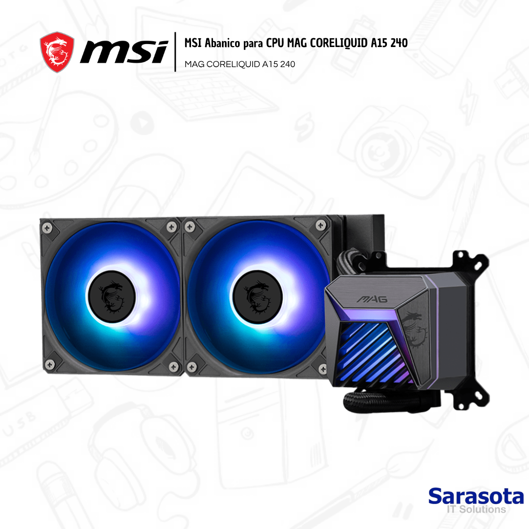 accesorios para electronica - MSI Abanico para CPU MAG CORELIQUID A15 240 1