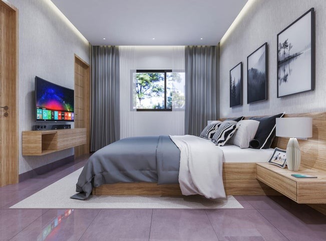 apartamentos - Proyecto en venta Punta Cana  #24-1729 dos dormitorios, áreas sociales.
 2