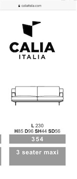 muebles y colchones - Sofa piel italiano 3 personas  3