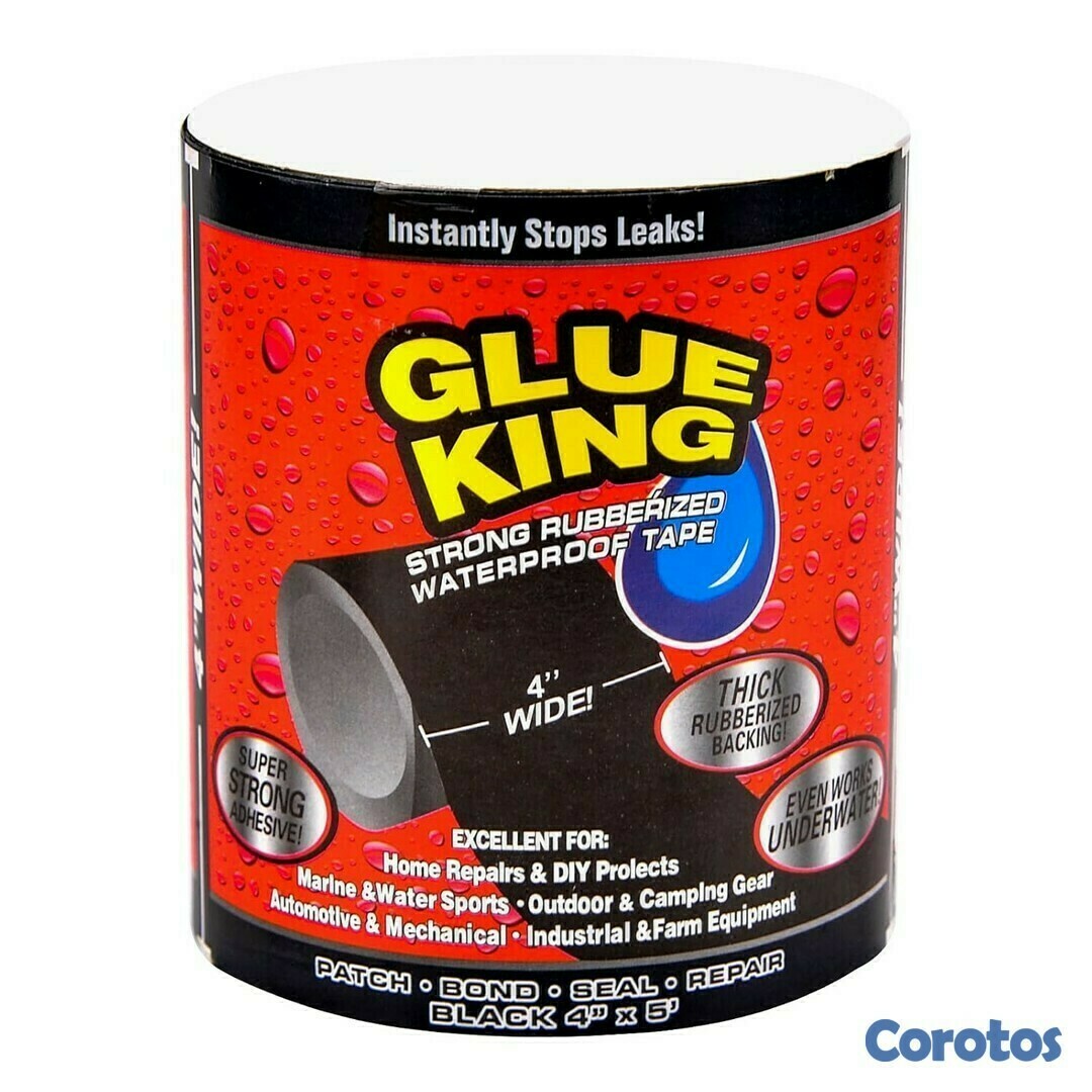 herramientas, jardines y exterior - CINTA PARA TAPAR GOTERAS GLUE KING 4" 2