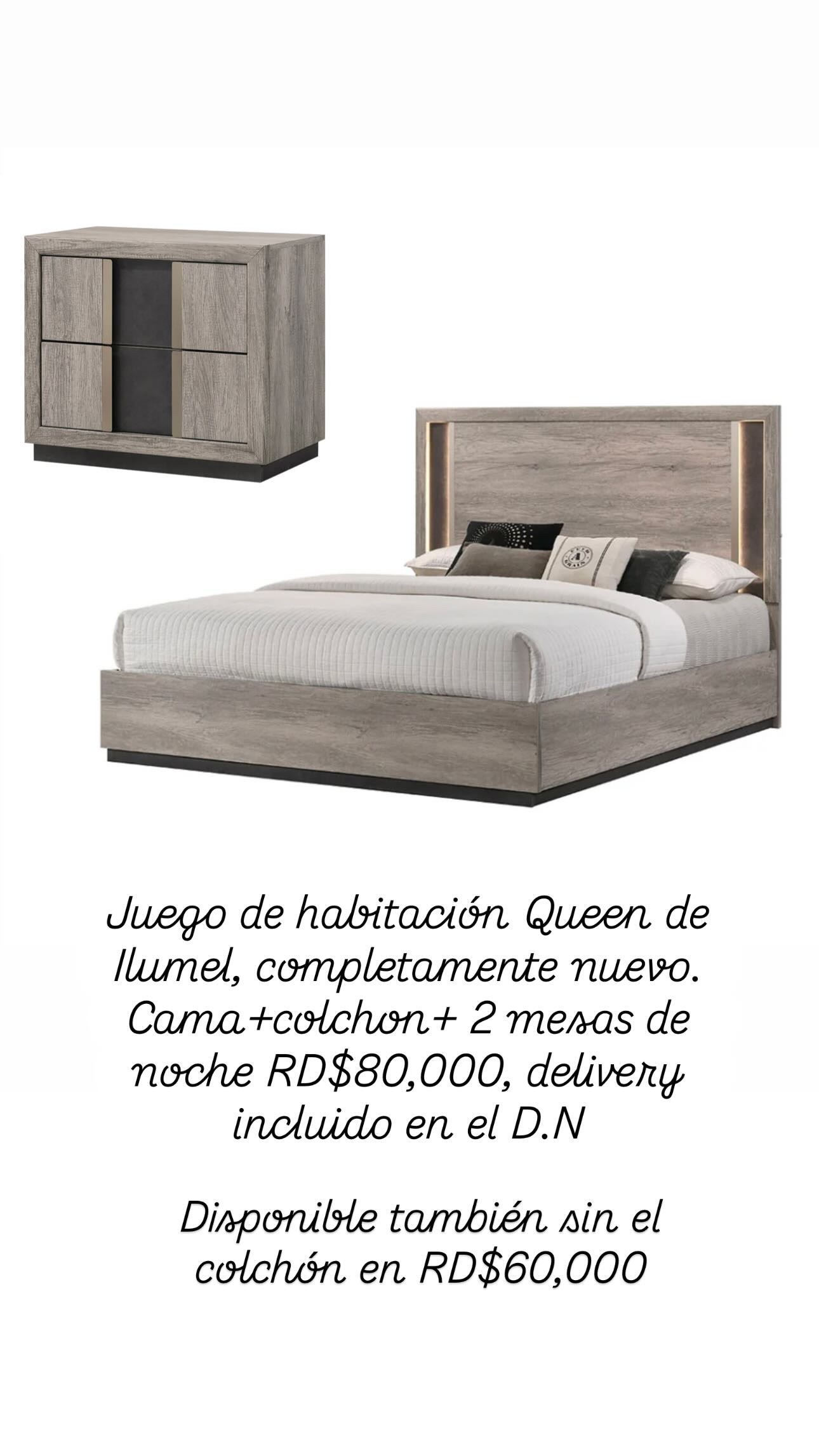 muebles y colchones - Juego de habitación queen  2