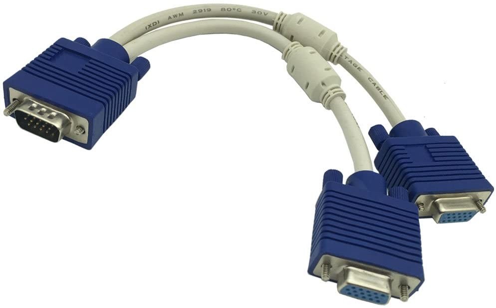 computadoras y laptops - Splitter vga proyecta videos a dos monitores en alta calidad 1