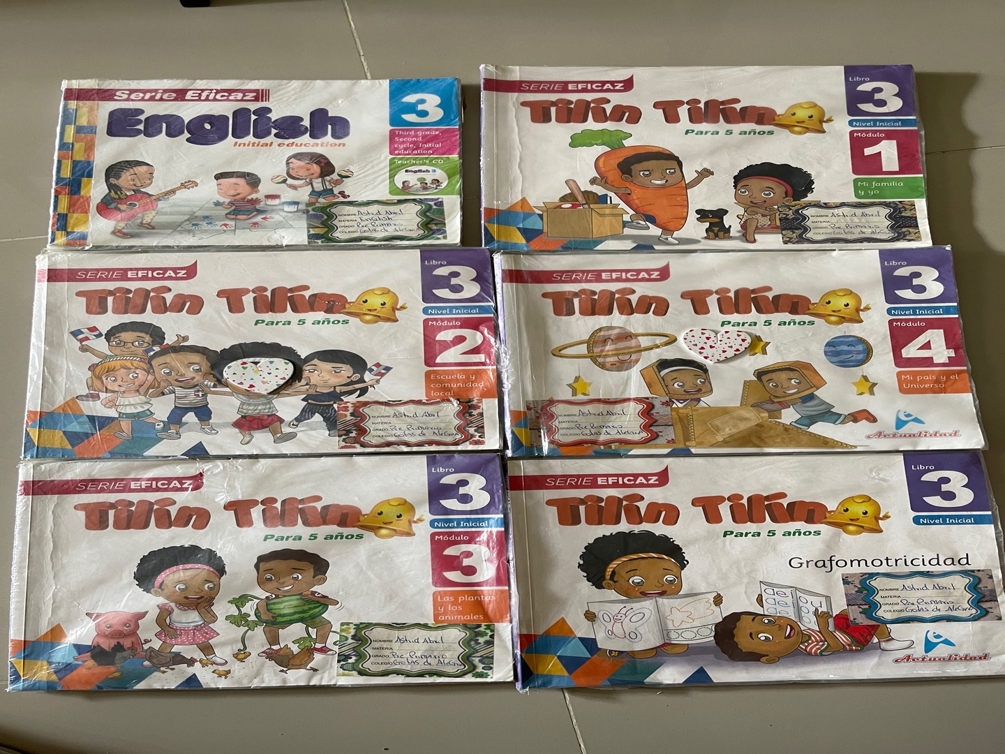 libros y revistas - Libros en venta de la editora Actualidad de Kinder y pre primario, serie Eficaz  1