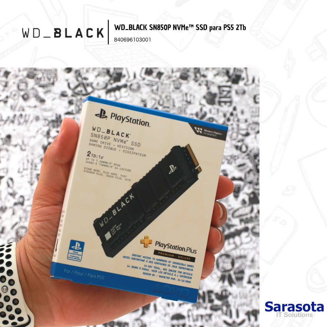 accesorios para electronica - SSD Western Digital WD Black SN850P,2Tb para PS5 1