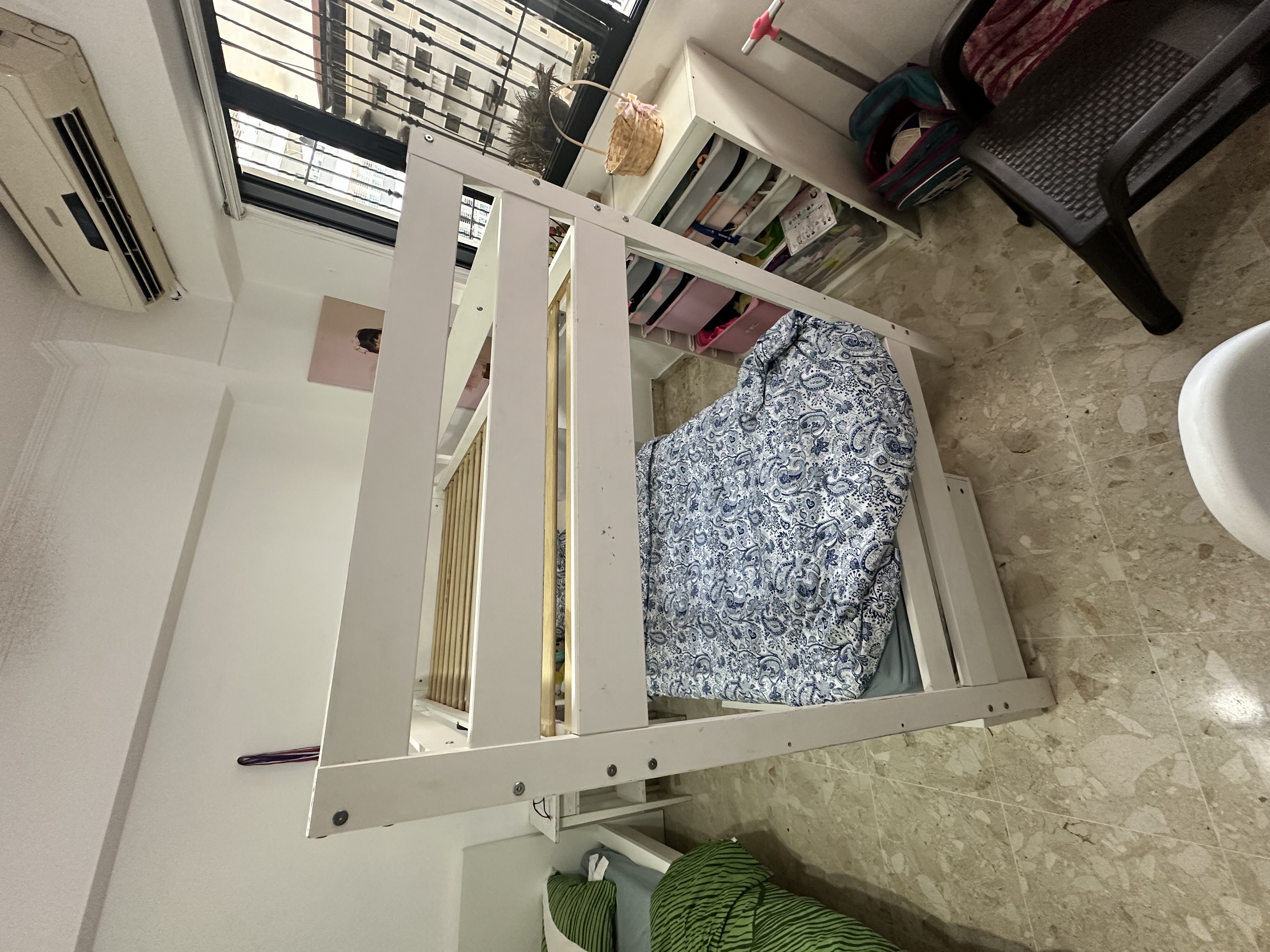 muebles y colchones - Cama Camarote Blanca para niños  2