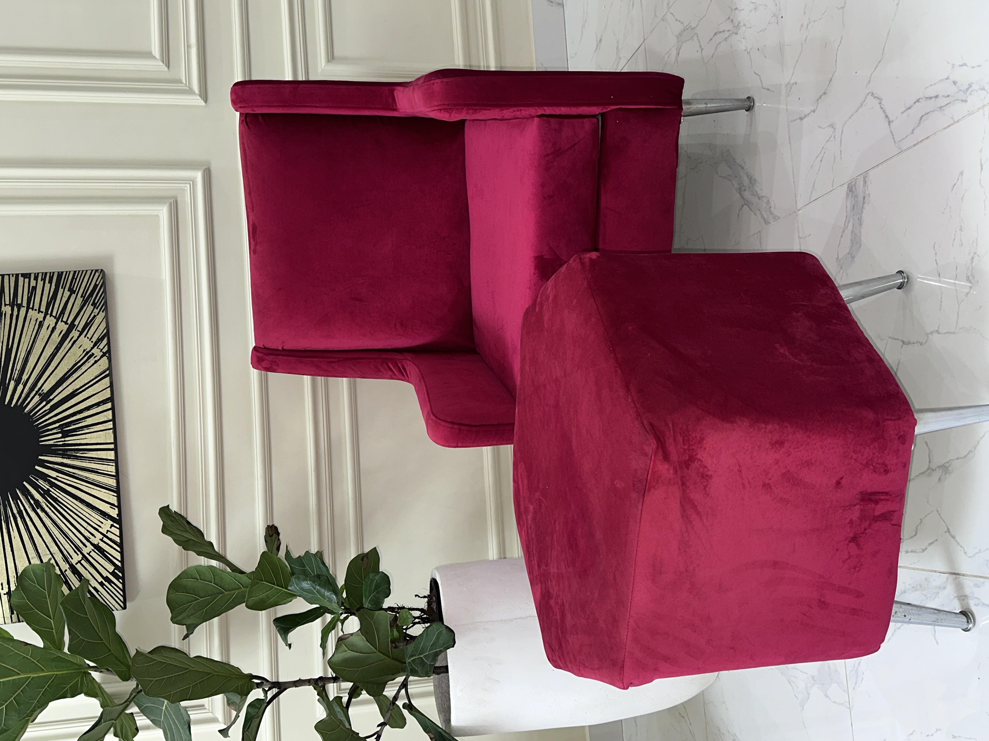muebles y colchones - Butaca más ottoman  1