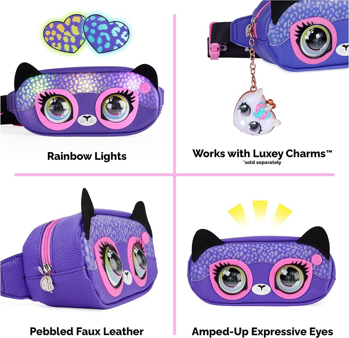 carteras y maletas - Riñonera Canguro Purse Bolso Interactivo Sonidos Luces Niñas 4