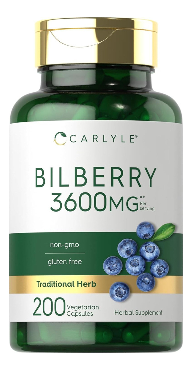 Salud y Equipamiento Médico - Carlyle Bilberry Extract 1200 Mg 200 Capsulas