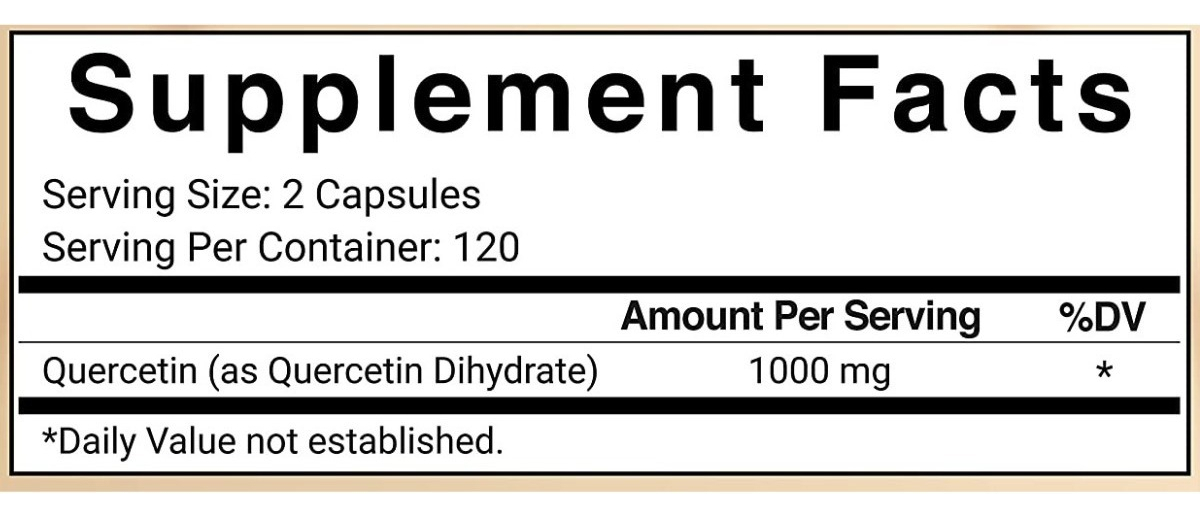 Salud y Equipamiento Médico - Quercetina 1000mg 240 Cápsulas 1