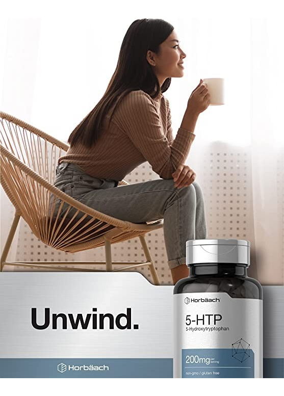 Salud y Equipamiento Médico - Horbaach 5-htp 200 Mg | 180 Capsulas | Suplemento De Fuerza 3