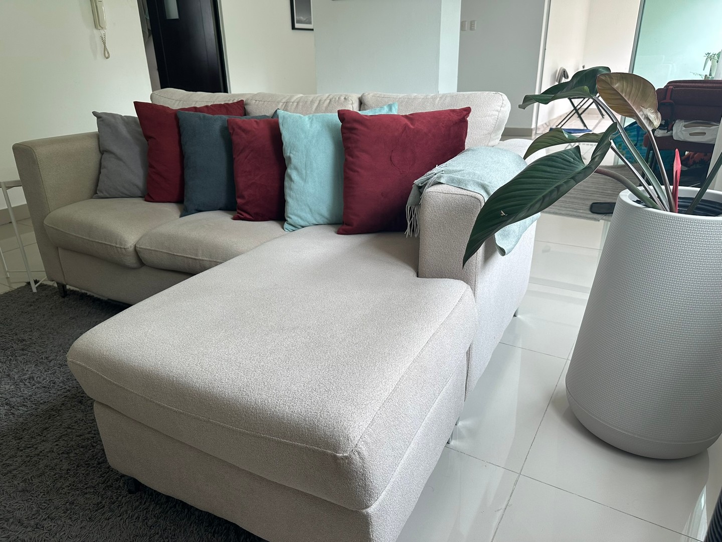 muebles y colchones - SOFA SECCIONAL DE 3 PLAZAS 1