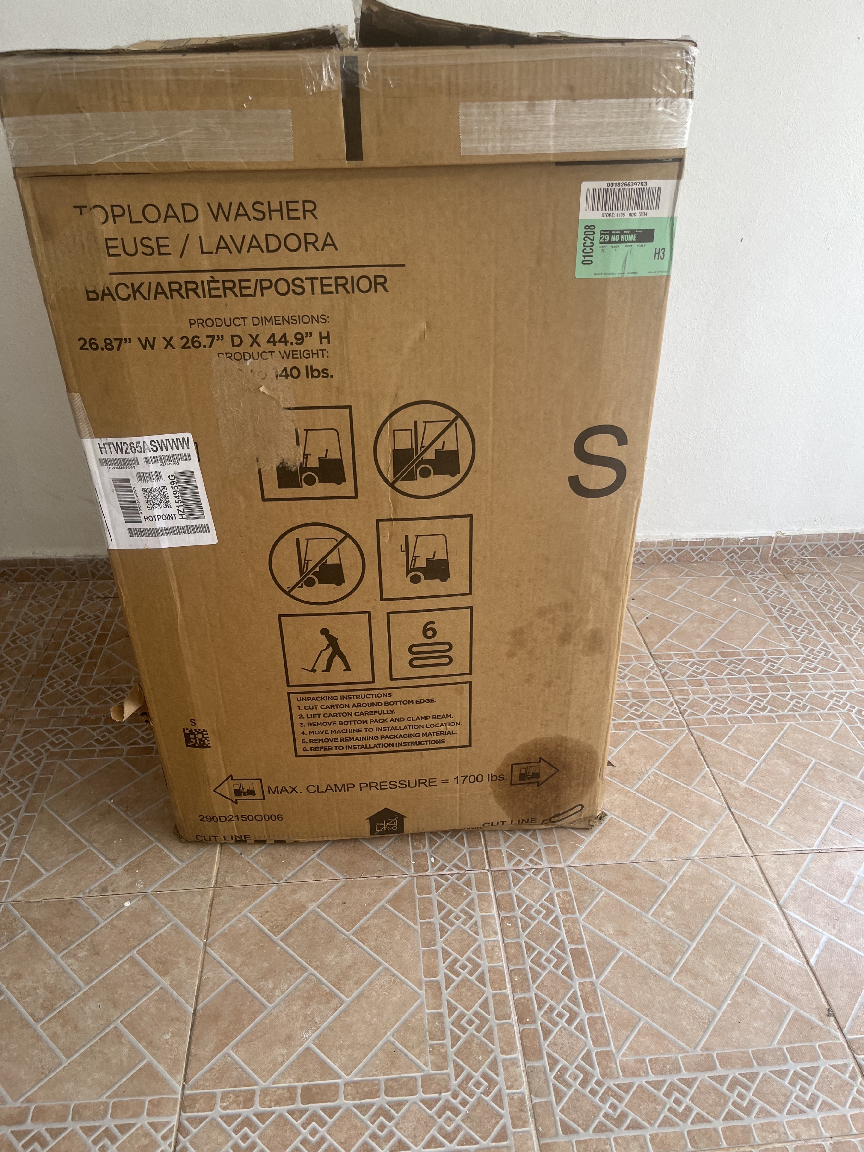 electrodomesticos - lavadora hotpoint nueva nunca usada  5