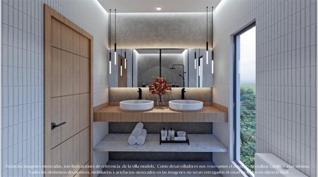 casas vacacionales y villas - Venta de Villa lujosa en vista cana con piscina República Dominicana 
 5