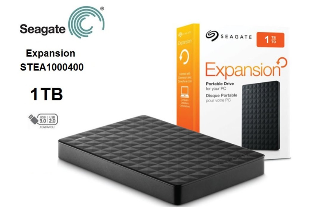 computadoras y laptops - DISCO DURO 1TB EXTERNO SEAGATE USB3.0 2.5" NEGRO, EXPANSION. 0