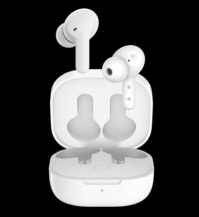 camaras y audio - Audífonos inalámbricos QCY blancos con micrófono 1