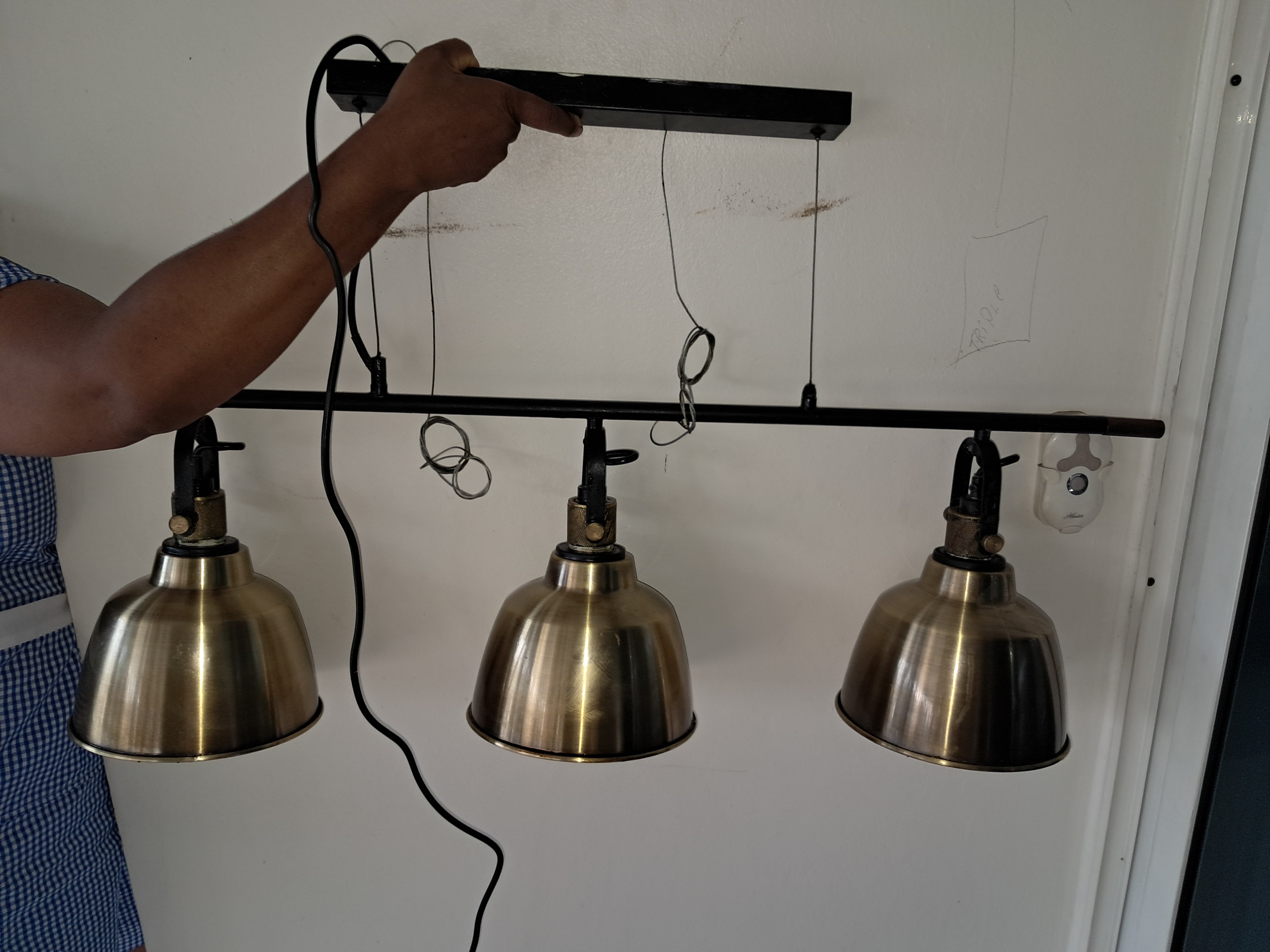decoración y accesorios - Lampara colgante de 3 focos