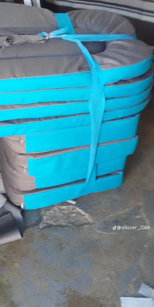 muebles y colchones - se vende cojines para tu mesedora en fibra de vidrio nuevo 2
