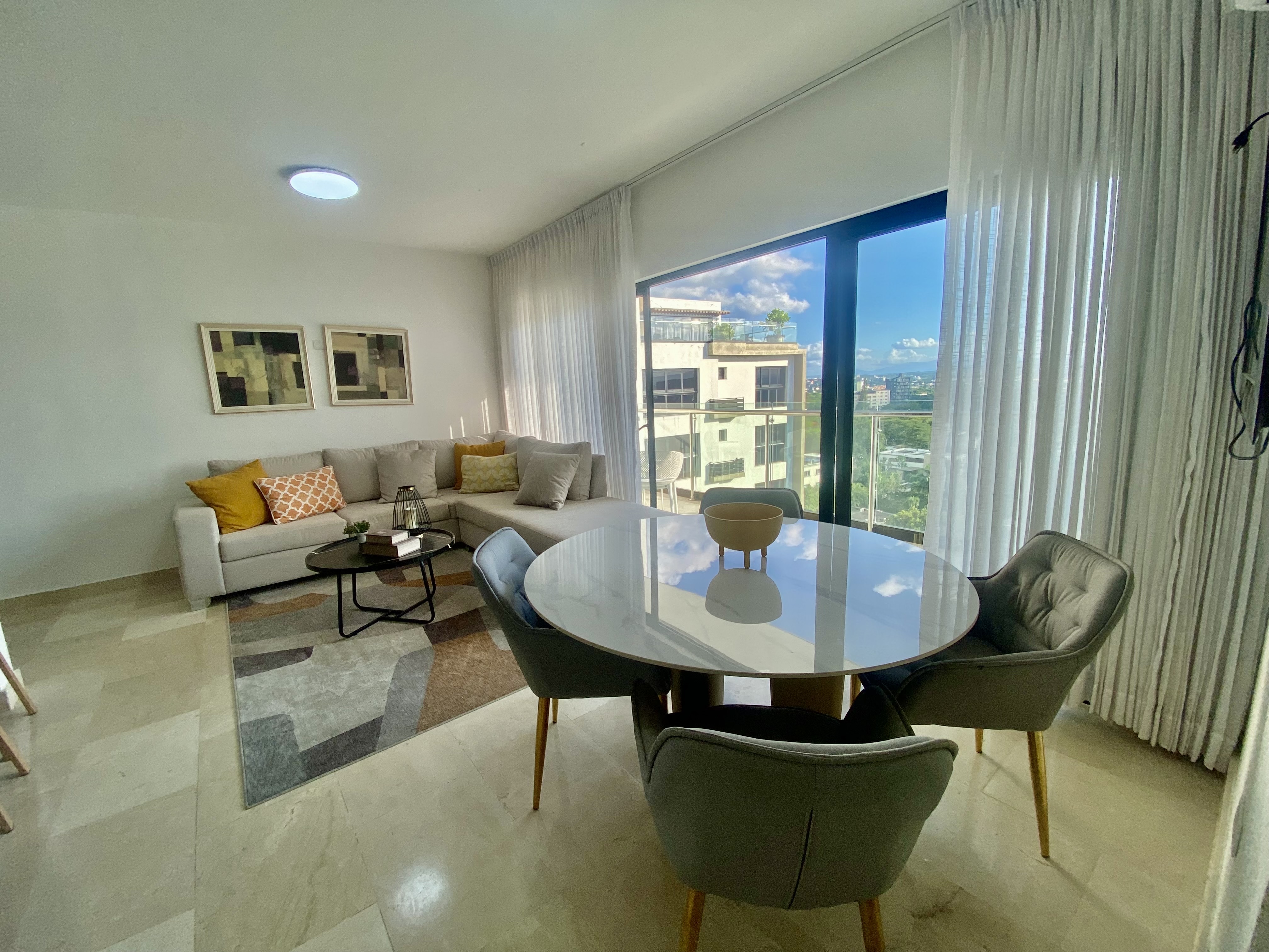 apartamentos - moderno apartamento amueblado en Santiago de renta  1