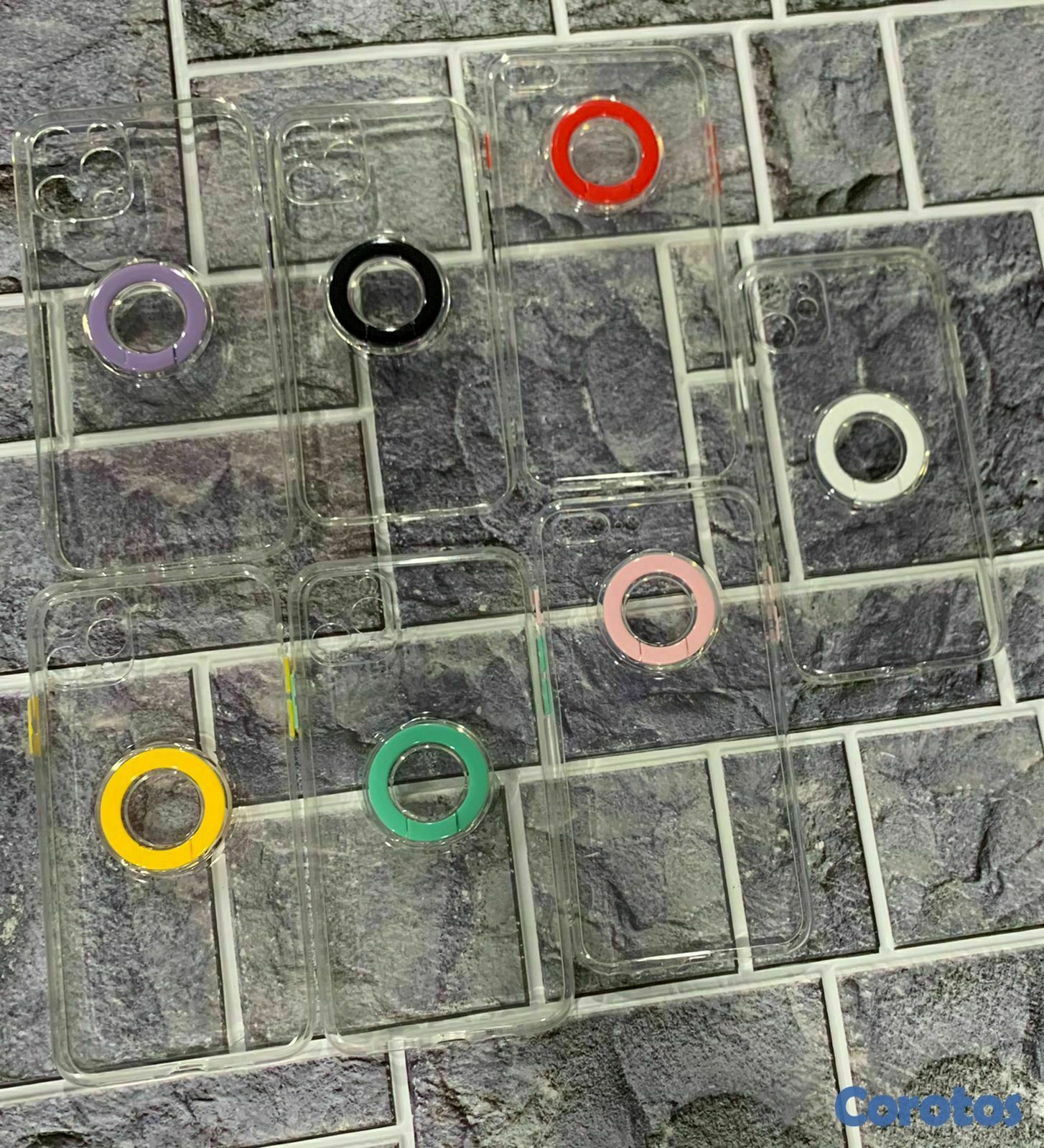 accesorios para electronica - Cover transparente con anillo  1