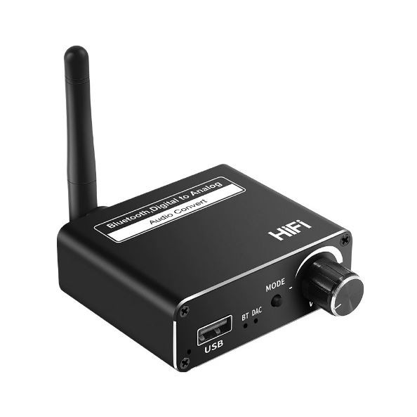 otros electronicos - Audio convertidor de audio digital a analogo con funcion de bluetooth usb D18  1