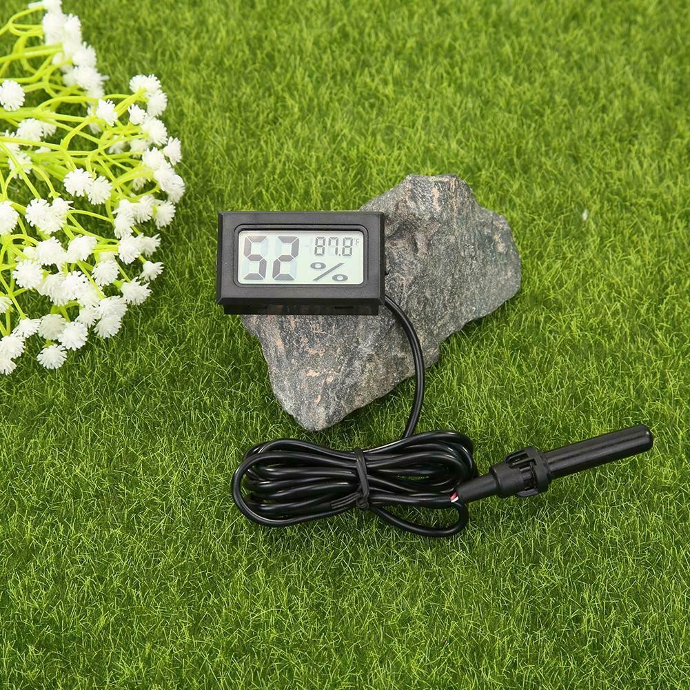 equipos profesionales - Termometro LCD digital Higrometro Sonda Temperatura Humedad 9