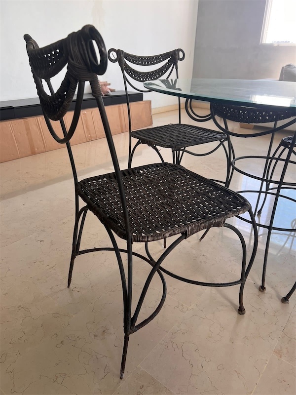 muebles y colchones - Set de comedor con 4 sillas 3