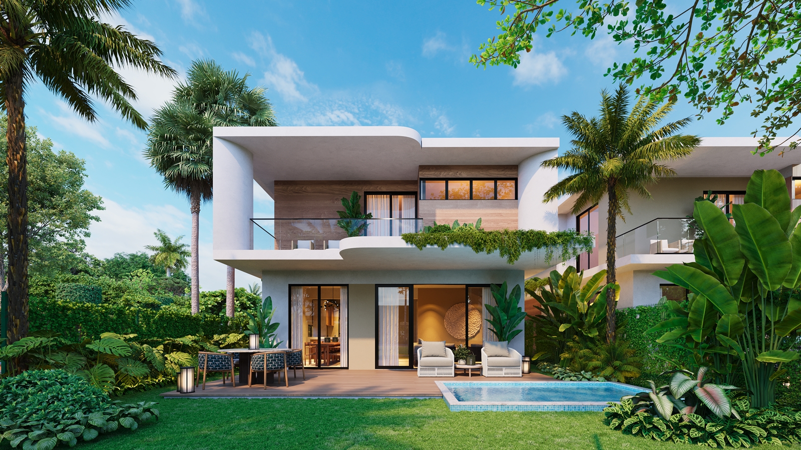 casas vacacionales y villas - VILLAS Y TOWNHOUSES EN PUNTA CANA – TROPICAL BEACH RESIDENCES. 1
