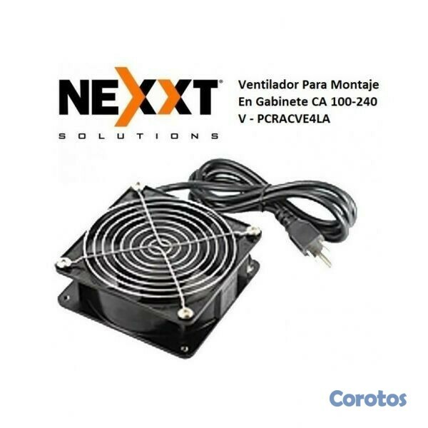 computadoras y laptops - ABANICO NEXXT PARA GABINETE - RACK NEXXT, 110-220V, (AW222NXT86) 1