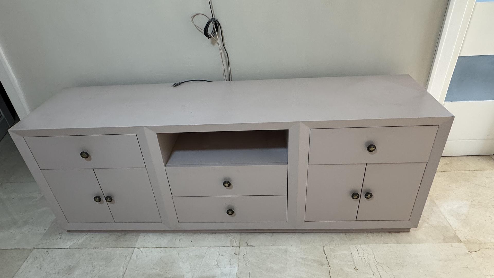 muebles y colchones - excelente condiciones mueble credenza madera caoba auténtica laqueada.   1