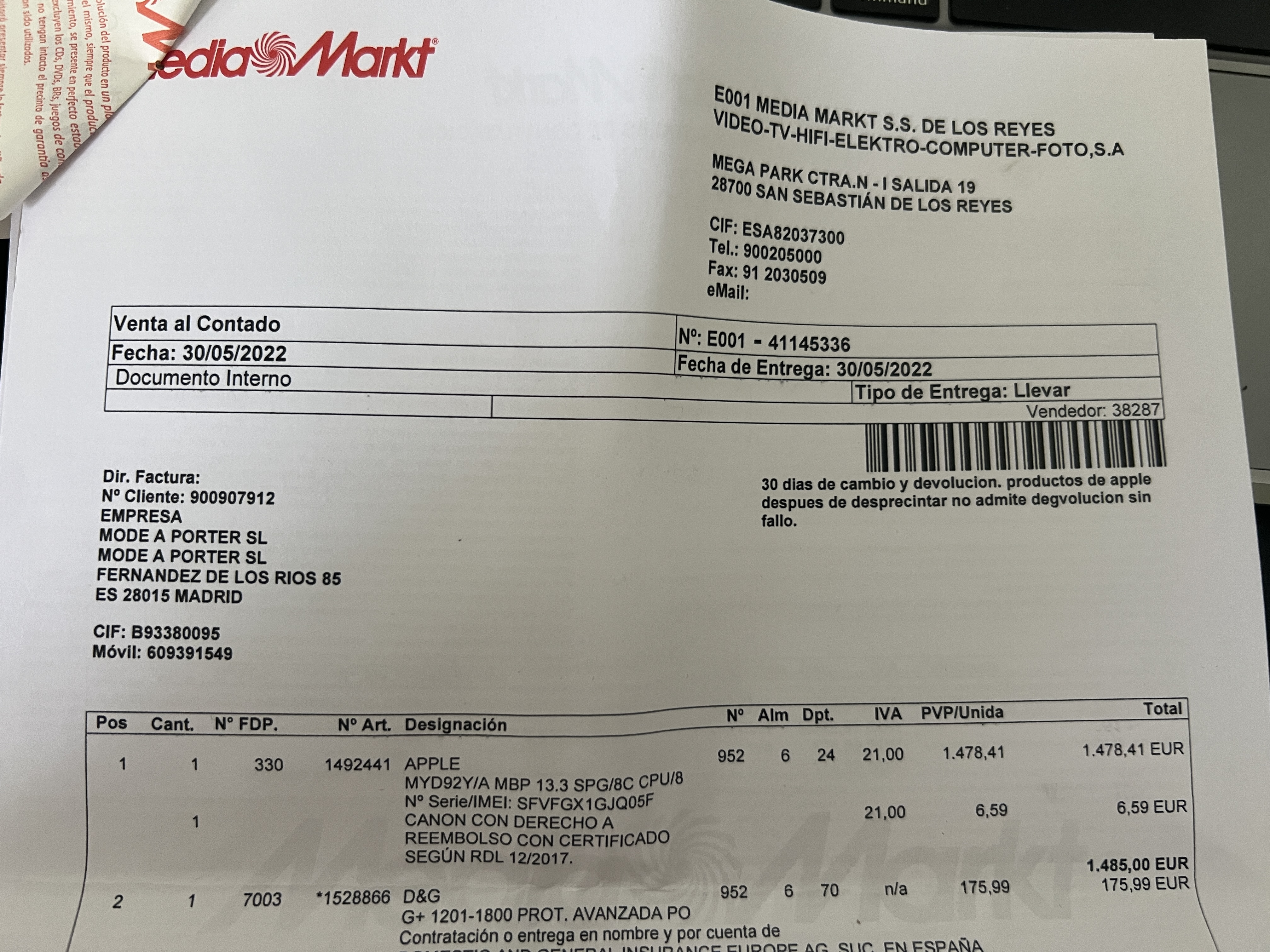 computadoras y laptops - Macbook Pro 13,3 M1 8Gb 512 SSD