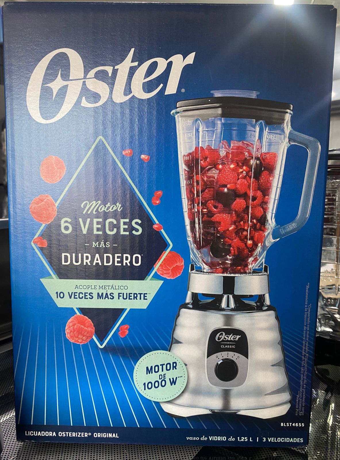 electrodomesticos - Licuadora Oster ORIGINAL
3 velocidades
Reforzada
Vaso vidrio 
