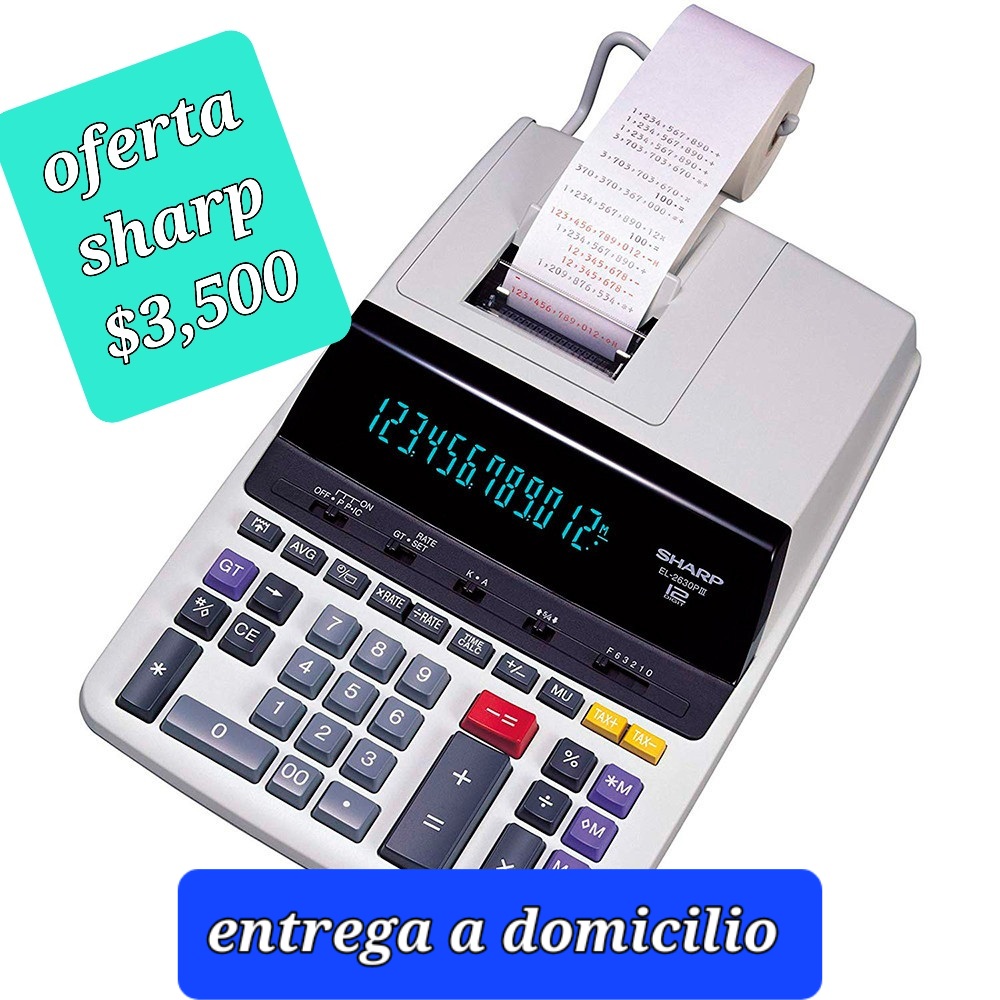 impresoras y scanners - calc. sharp importada y garantia oferta!! 0
