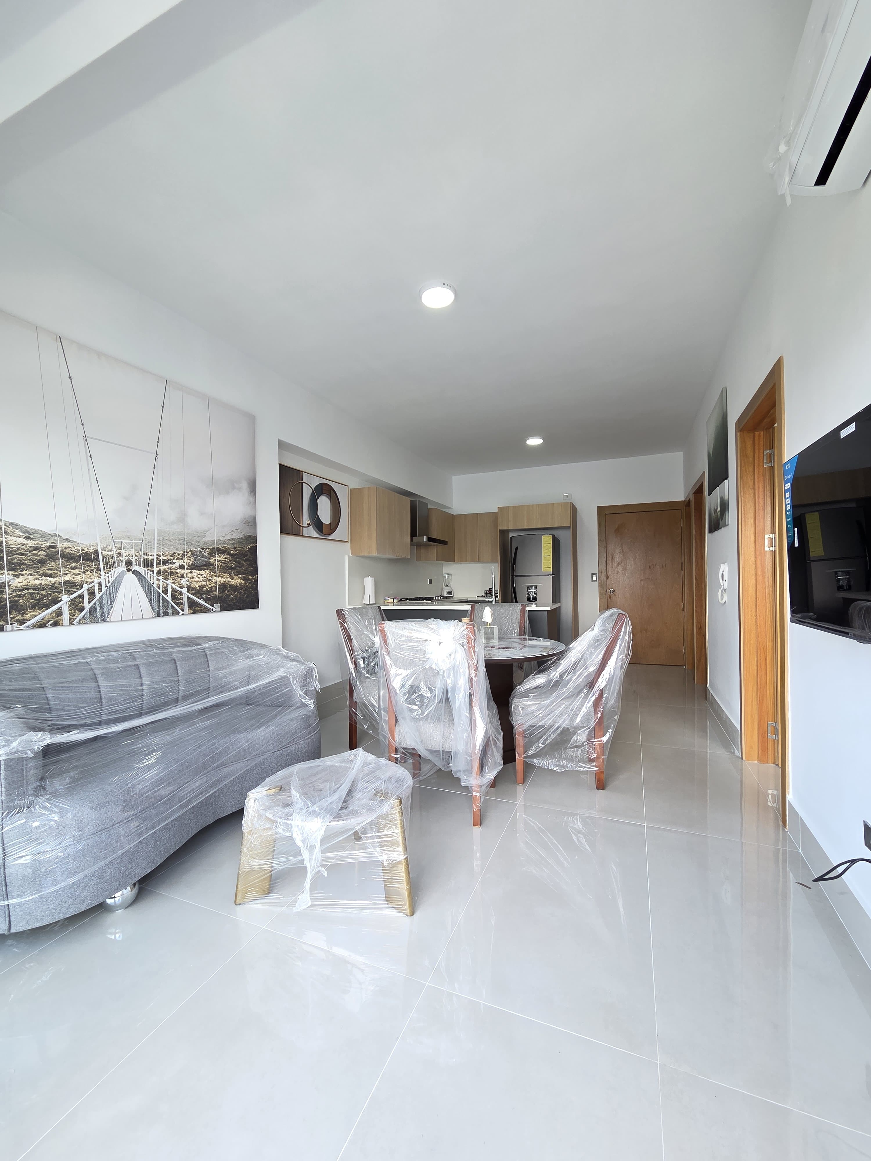 apartamentos - Alquiler apartamento  amueblado nuevo a estrenar e 3