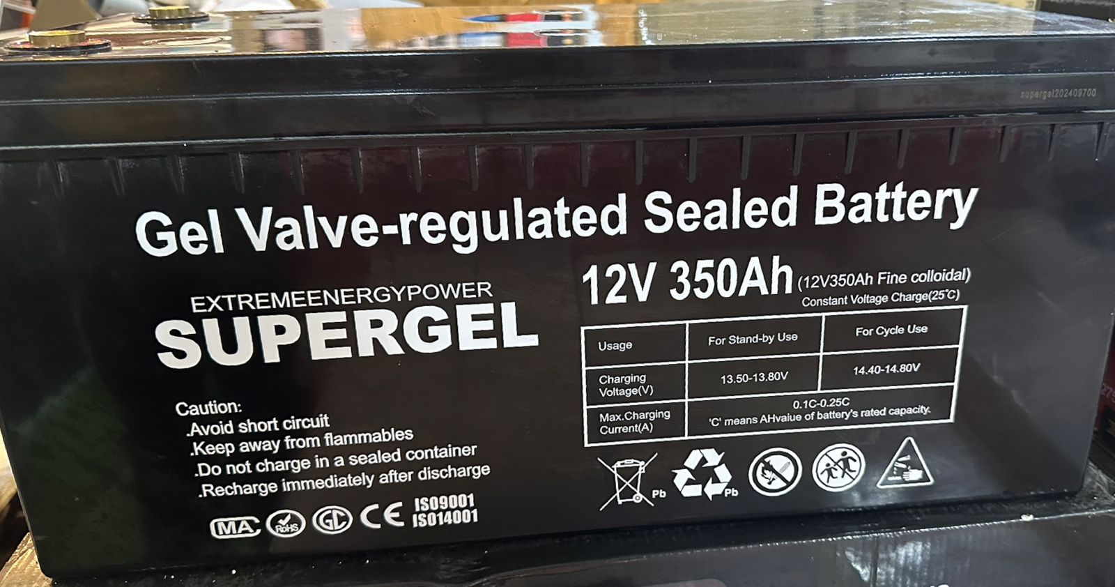 plantas e inversores - BATERIA SUPERGEL 350AH 12V - JACOBO SOLAR 0