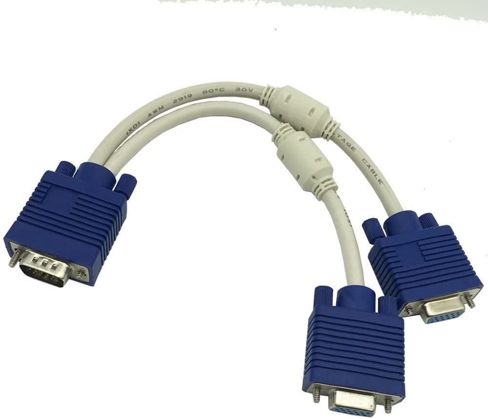computadoras y laptops - Splitter vga proyecta videos a dos monitores en alta calidad 1