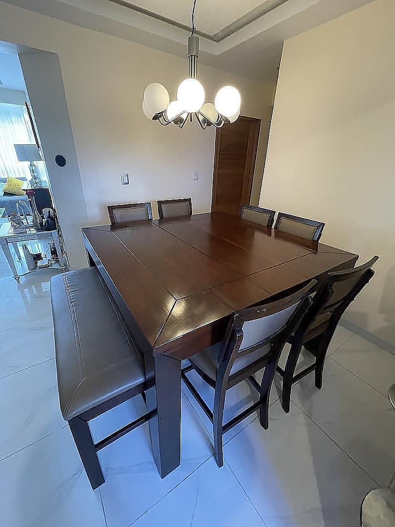 muebles y colchones - COMEDOR CONVERTIDOR DE 4 A 6 SILLA Y BANCO(IMPORTADO)(NEGOCIABLE) 5