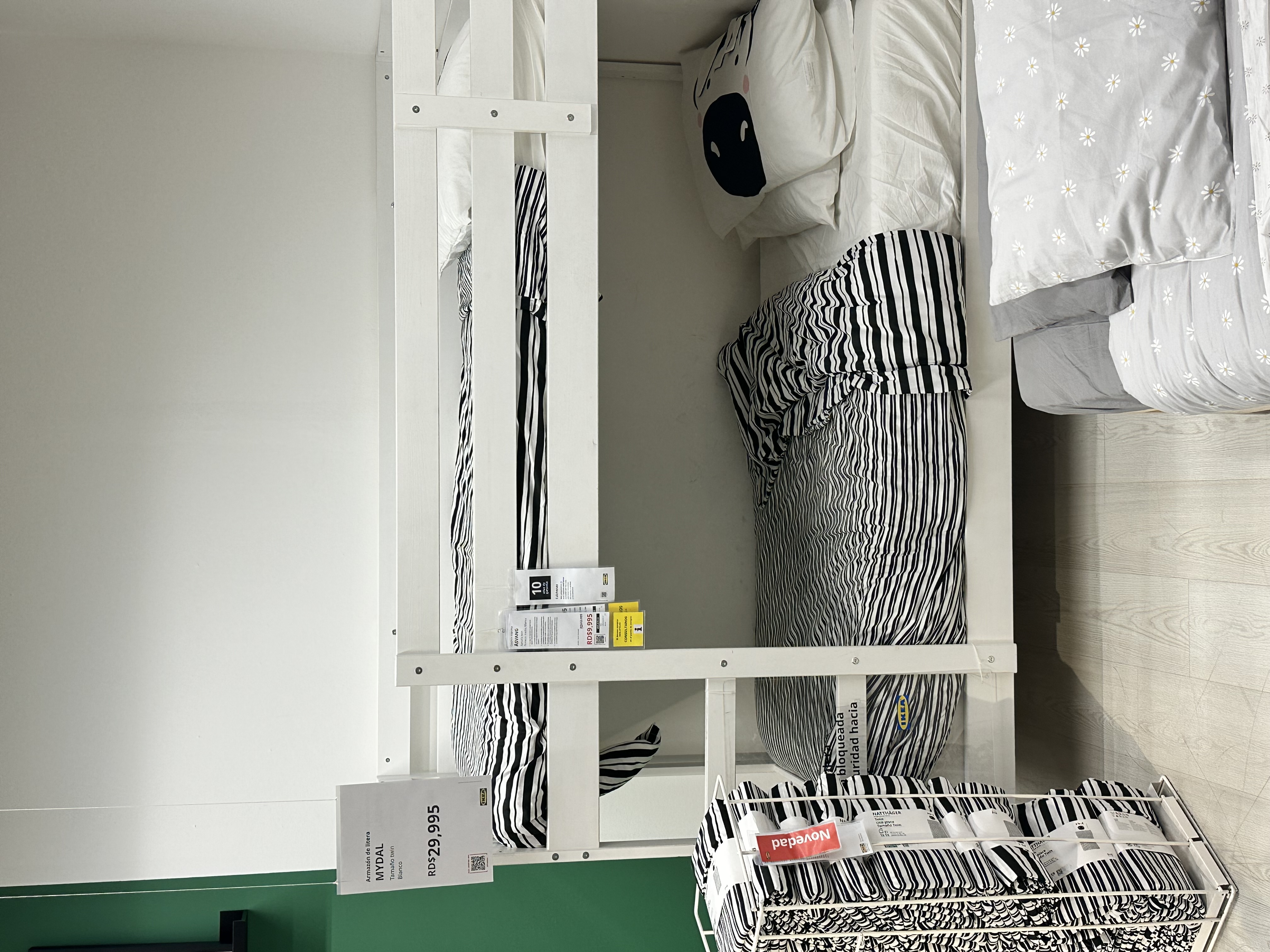 muebles y colchones - Cama Camarote Blanca para niños  3
