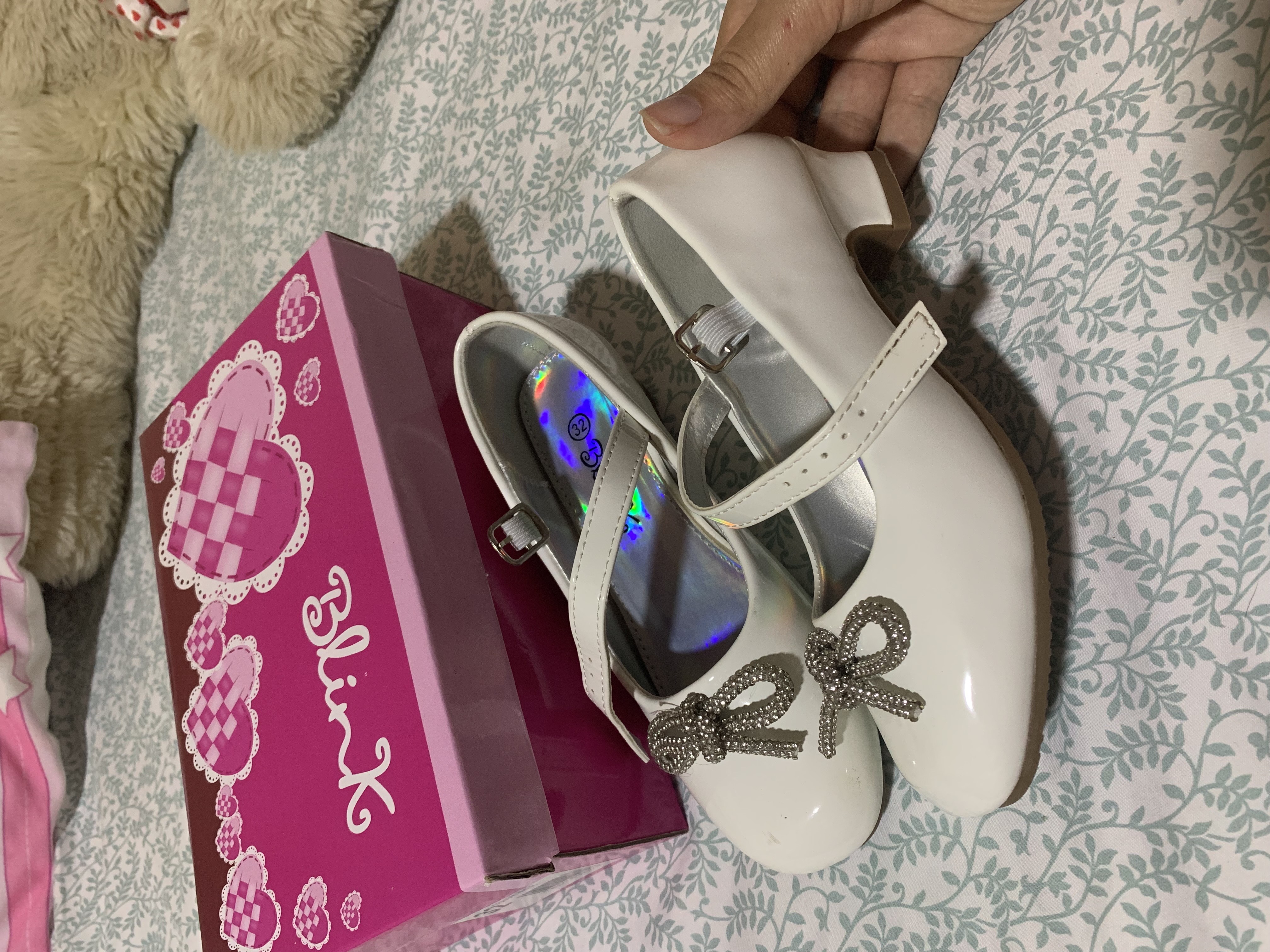 ropa y zapatos - Zapatos blanco de niña 2